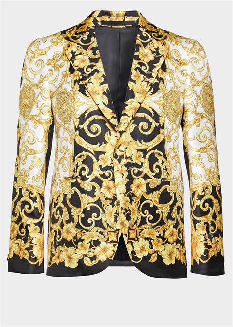 versace anzug gold|Men's Designer and Luxury Suits & Blazers .